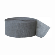 Load image into Gallery viewer, Grey Crepe Streamer, 81 ft
