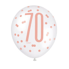 Load image into Gallery viewer, 12&quot; Rose Gold &amp; Pearl Latex Balloons 70 -6ct
