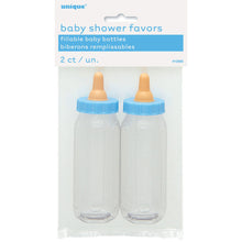 Load image into Gallery viewer, Blue Fillable Baby Bottle Favor 5&quot;, 2ct
