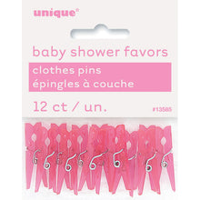 Load image into Gallery viewer, Baby Pink Clothespin Favors, 12ct
