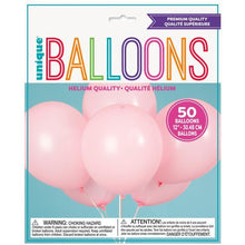 Load image into Gallery viewer, Pack of 12&quot; Latex Balloons, 50ct - Blush Pink
