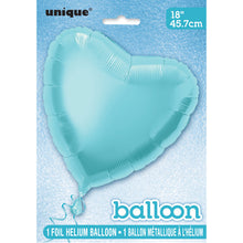 Load image into Gallery viewer, Solid Heart Foil Balloon 18&quot; - Baby Blue

