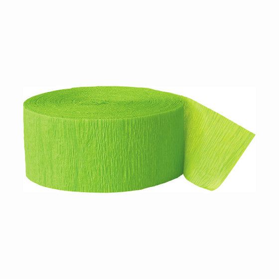 2 Green Crepe Paper 81FT Party Streamer Wedding Birthday Baby