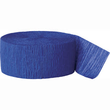 Load image into Gallery viewer, Royal Blue Crepe Streamer, 81 ft
