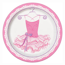 Load image into Gallery viewer, Pink Ballerina Round 9&quot; Dinner Plates, 8ct
