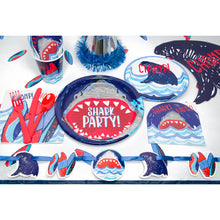 Load image into Gallery viewer, Shark Party Cut Out Banner, 5 ft

