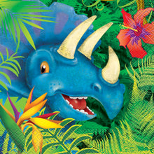 Load image into Gallery viewer, Dinosaur Luncheon Napkins, 16ct

