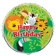 Load image into Gallery viewer, Animal Jungle Round Foil Balloon 18&quot;
