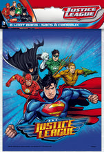 Load image into Gallery viewer, Justice League Loot Bags, 8ct

