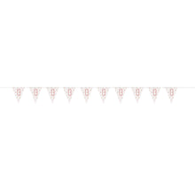 Load image into Gallery viewer, Age &quot;13&quot; Birthday Rose Gold Glitz Prism Pennant Banner (9ft)
