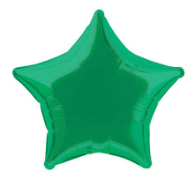 Load image into Gallery viewer, Solid Star Foil Balloon 18&quot;, Packaged - Green
