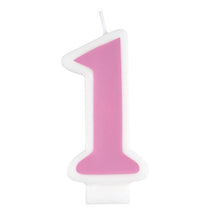 Load image into Gallery viewer, 1st Birthday Number Candle - Pink
