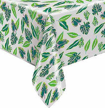 Load image into Gallery viewer, Tropical Leaves Foil Table Cover, 54&quot; x 84&#39;&#39;
