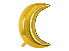 Load image into Gallery viewer, Golden Moon Shaped Foil Balloon 24"
