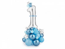 Load image into Gallery viewer, Age 1 Blue Bouquet Of Balloons , 90x140cm
