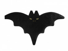 Load image into Gallery viewer, Black Bat Shaped Halloween Napkins (20pc)
