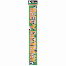 Load image into Gallery viewer, Foil 3D Soccer Banner, 12 ft
