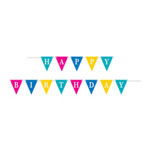 Load image into Gallery viewer, Confetti Cake Birthday Flag Banner, 9 Ft
