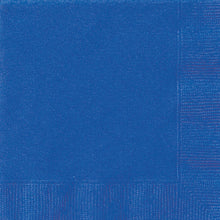 Load image into Gallery viewer, Royal Blue Solid Beverage Napkins, 20ct
