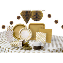 Load image into Gallery viewer, Gold Dots 12oz Paper Cups, 6ct
