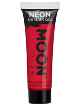 Load image into Gallery viewer, Moon Glow UV Neon Hair Gel -Intense Red - 20ml
