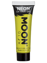 Load image into Gallery viewer, Moon Glow UV Neon Hair Gel - Intense Yellow - 20ml
