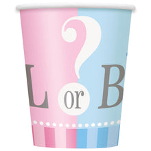 Load image into Gallery viewer, Gender Reveal 9oz Paper Cups, 8ct

