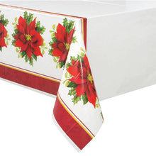 Load image into Gallery viewer, Holly Poinsettia Tablecover
