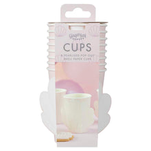 Load image into Gallery viewer, Iridescent And Pink Mermaid Shell Paper Cups
