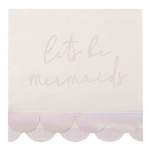 Load image into Gallery viewer, Ginger Ray - Iridescent And Pink Mermaid Paper Napkins
