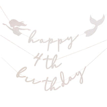Load image into Gallery viewer, Ginger Ray - Customisable Pink And Iridescent Happy Birthday Bunting
