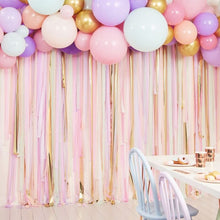 Load image into Gallery viewer, Pastel Streamer and Balloon Party Backdrop
