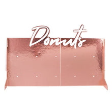 Load image into Gallery viewer, Rose Gold Foiled Donut Wall
