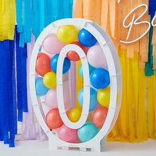 Load image into Gallery viewer, Balloon Mosaic Number Stand, Age 0
