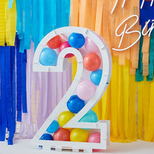 Load image into Gallery viewer, Balloon Mosaic Number Stand, Age 2
