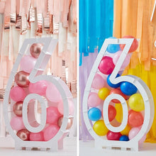 Load image into Gallery viewer, Balloon Mosaic Number Stand, Age 6
