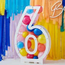 Load image into Gallery viewer, Balloon Mosaic Number Stand, Age 6
