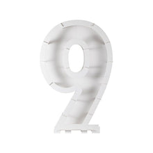 Load image into Gallery viewer, Balloon Mosaic Number Stand, Age 9
