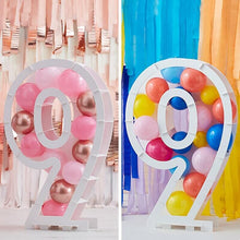 Load image into Gallery viewer, Balloon Mosaic Number Stand, Age 9
