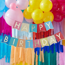 Load image into Gallery viewer, MultiColoured Happy Birthday Banner Bunting
