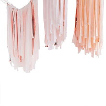 Load image into Gallery viewer, Blush and Rose Gold Streamer Ceiling Decoration
