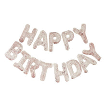 Load image into Gallery viewer, Ginger Ray - Clear Foil &amp; Confetti Happy Birthday Balloons Banner
