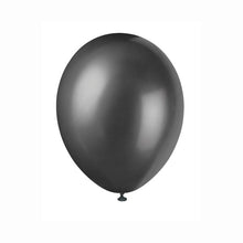 Load image into Gallery viewer, Pack of 12&quot; Pearlized Latex Balloons, 50ct - Ink Black
