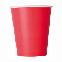 Load image into Gallery viewer, Ruby Red Solid 9oz FSC Paper Cups, 14ct
