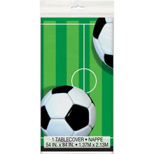 Load image into Gallery viewer, 3D Soccer Rectangular Plastic Table Cover
