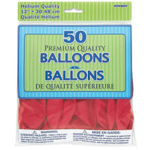 Load image into Gallery viewer, Pack of 12&quot; Latex Balloon, 50ct -Crystal Scarlet Red
