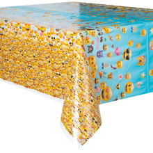Load image into Gallery viewer, Emoji Rectangular Plastic Table Cover, 54&quot;x84&quot;
