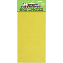 Load image into Gallery viewer, Sunflower Yellow Paper Party Bags, 12ct
