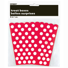 Load image into Gallery viewer, Ruby Red Dots Treat Boxes, 8ct
