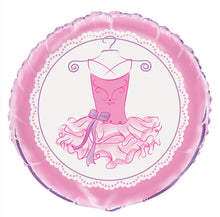 Load image into Gallery viewer, Pink Ballerina Round Foil Balloon 18&quot;, Packaged
